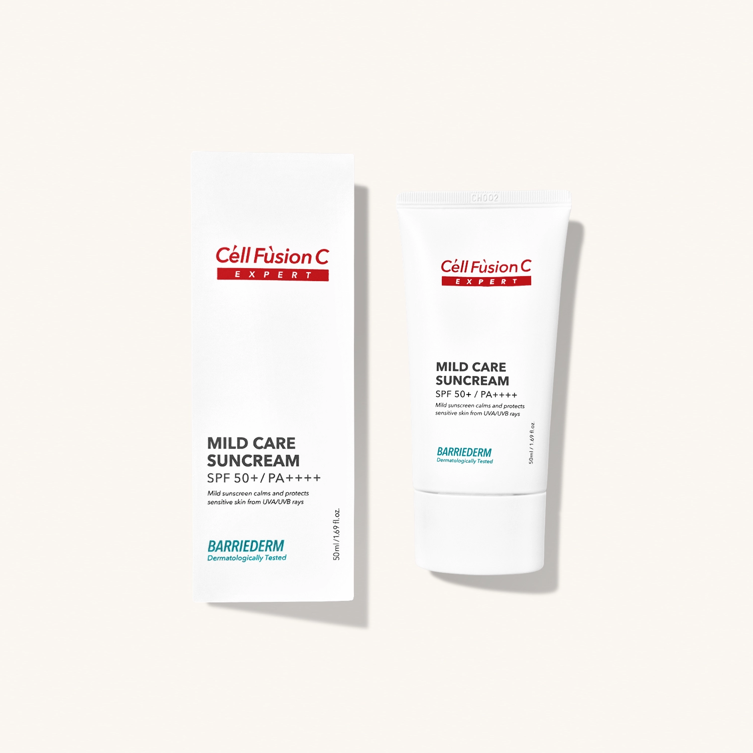 CELL FUSION C Mild Care Suncream SPF 50+ / PA++++ — Крем солнцезащитный с церамидами