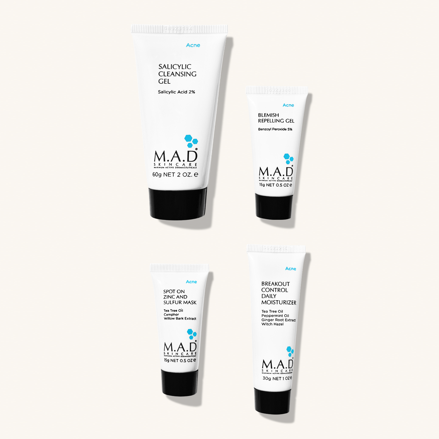 M.A.D SKINCARE Discover Breakout Control Acne Kit — Дорожный набор препаратов для жирной, комбинированной и кожи с АКНЕ