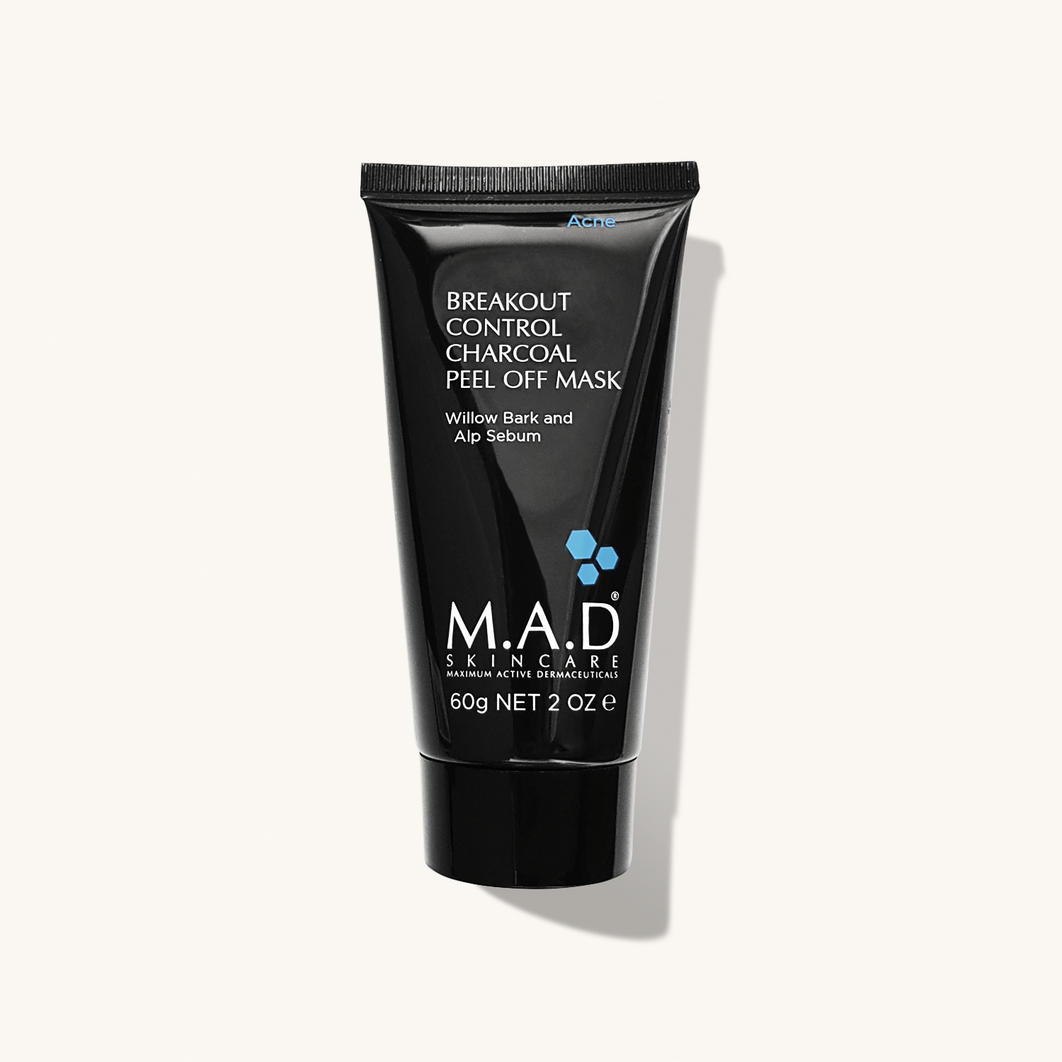 M.A.D SKINCARE Breakout Control Charcoal Black Peel Off Mask — Отшелушивающая маска - пленка PEEL OFF с углем