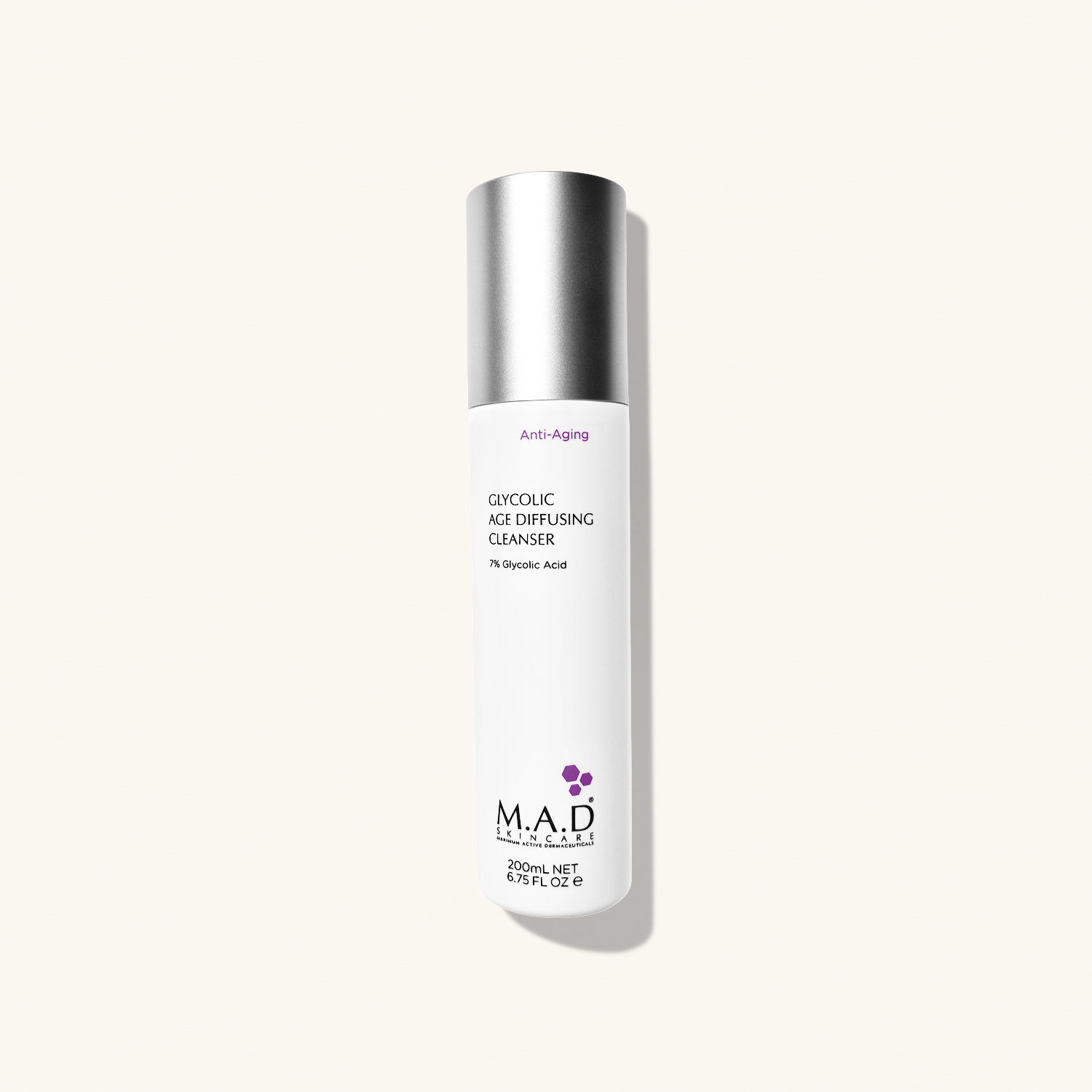 M.A.D SKINCARE Glycolic Age Diffusing Cleanser — Очищающий гель с 7% гликолевой кислотой предотвращающий старение кожи