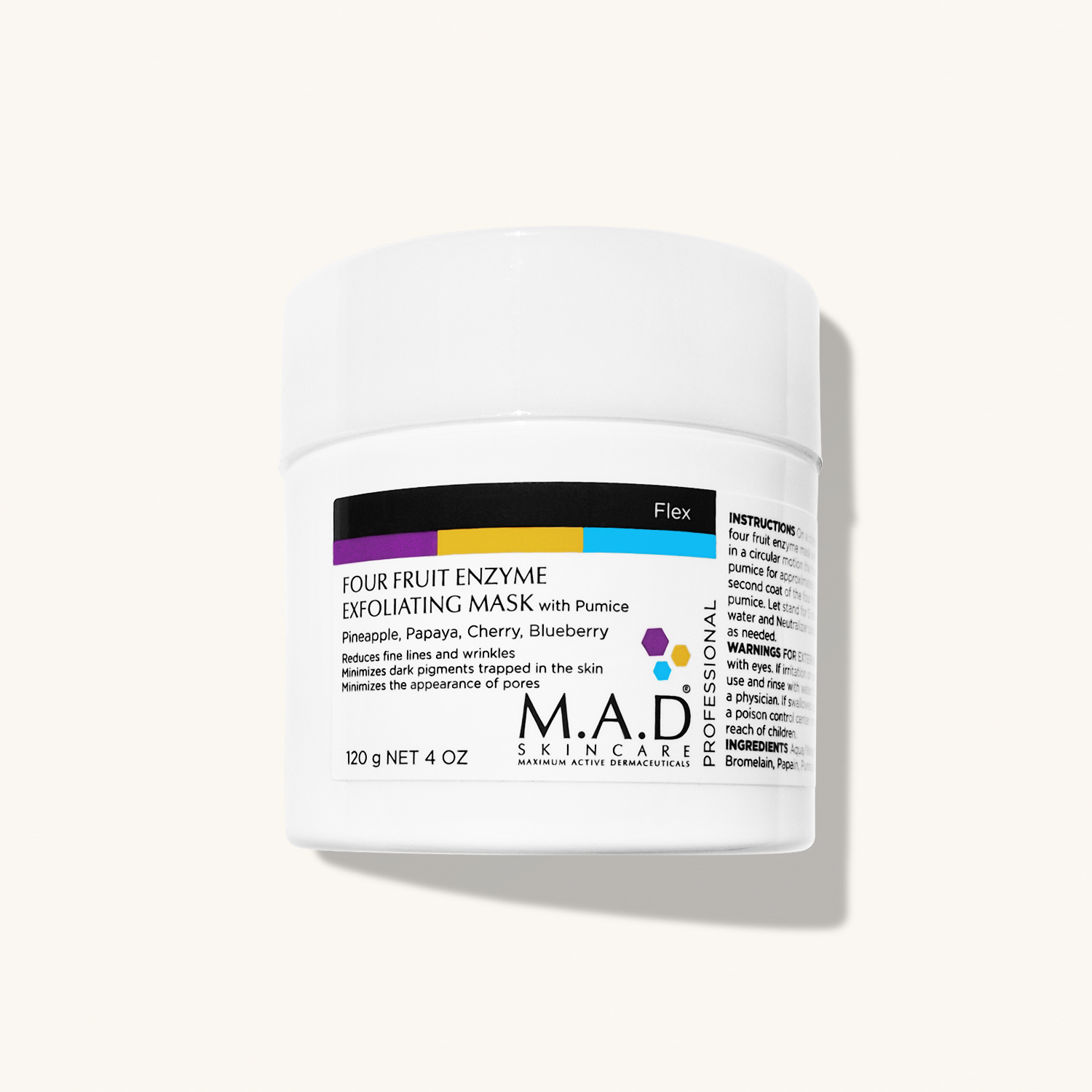 M.A.D SKINCARE Four Fruit Enzyme Exfoliating Mask — Энзимная мультифруктовая маска Super Polish
