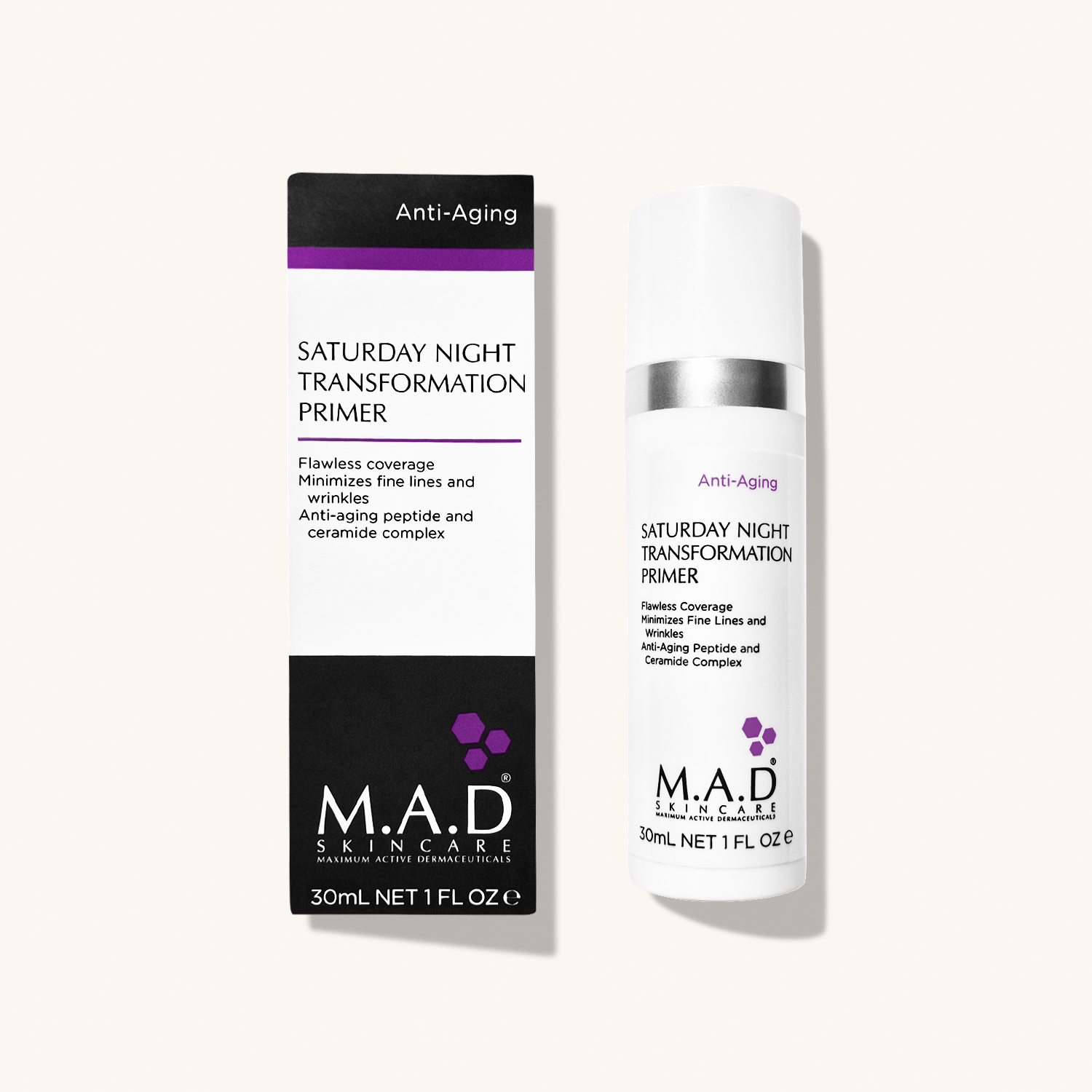 M.A.D SKINCARE Saturday Night Transformation Primer — Крем-основа под макияж Моментальный эффект