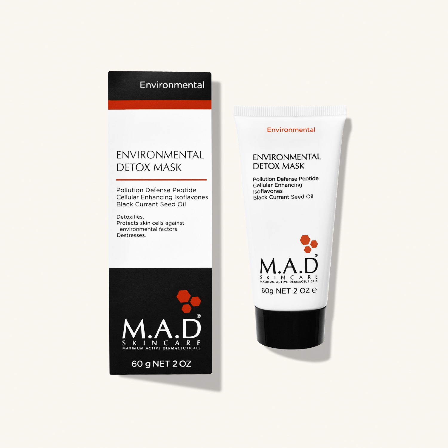 M.A.D SKINCARE Environmental Detox Mask — Детоксицирующая очищающая маска Антистресс