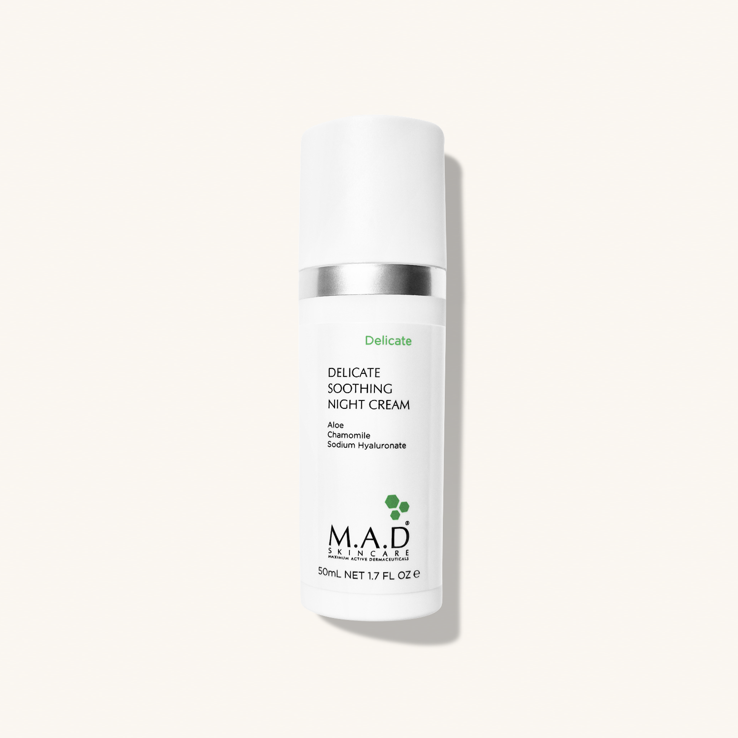 M.A.D SKINCARE Delicate Soothing Night Cream — Успокаивающий ночной крем для ухода за чувствительной кожей