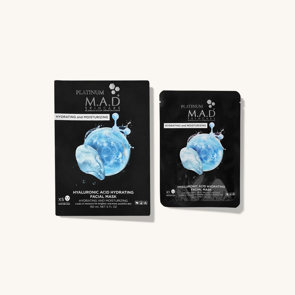 M.A.D SKINCARE - Platinum Hyaluronic Acid Hydrating Facial Mask