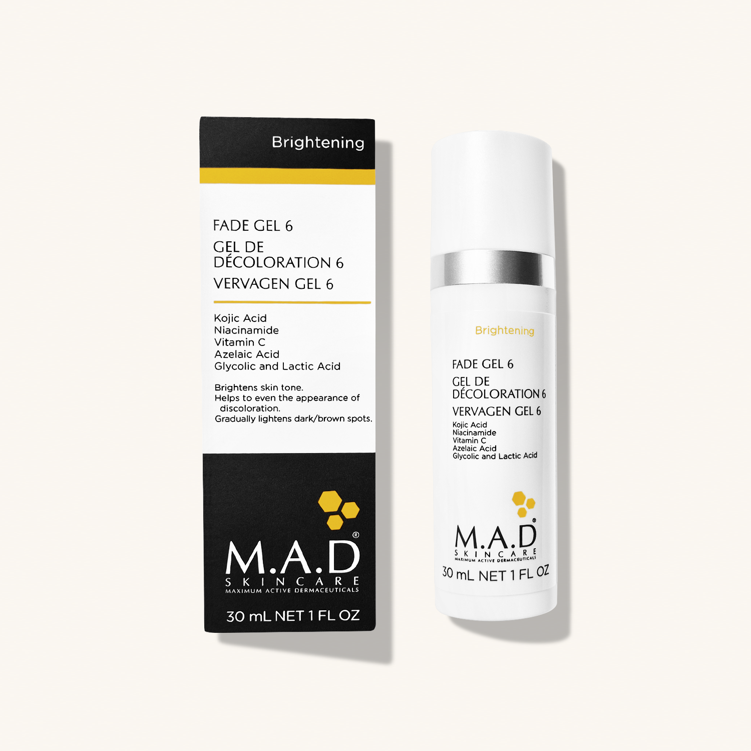 M.A.D SKINCARE Fade Gel 6 — Суперактивная сыворотка для нормализации тона кожи