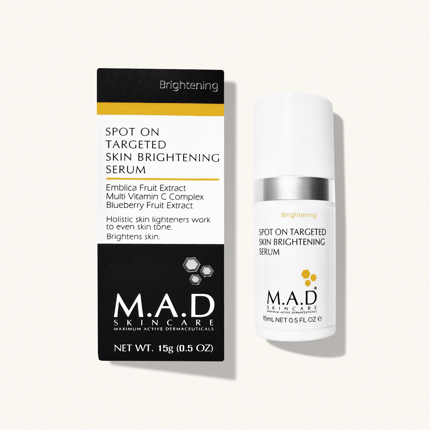 M.A.D SKINCARE Spot On targeted Skin Brightening Serum — Сыворотка для локального использования с эффектом выравнивания тона кожи