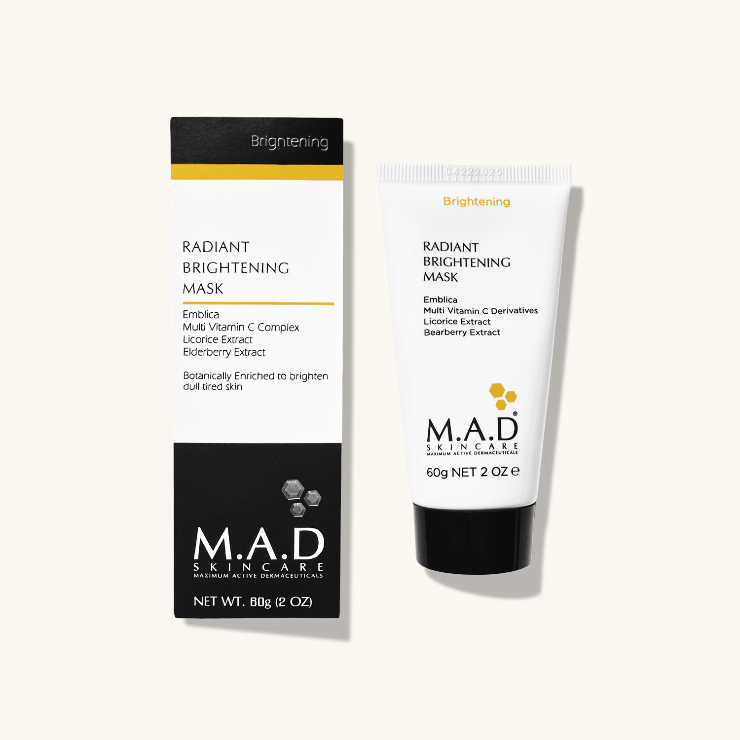 M.A.D SKINCARE Radiant Brightening Mask — Восстанавливающая маска для нормализации тона кожи