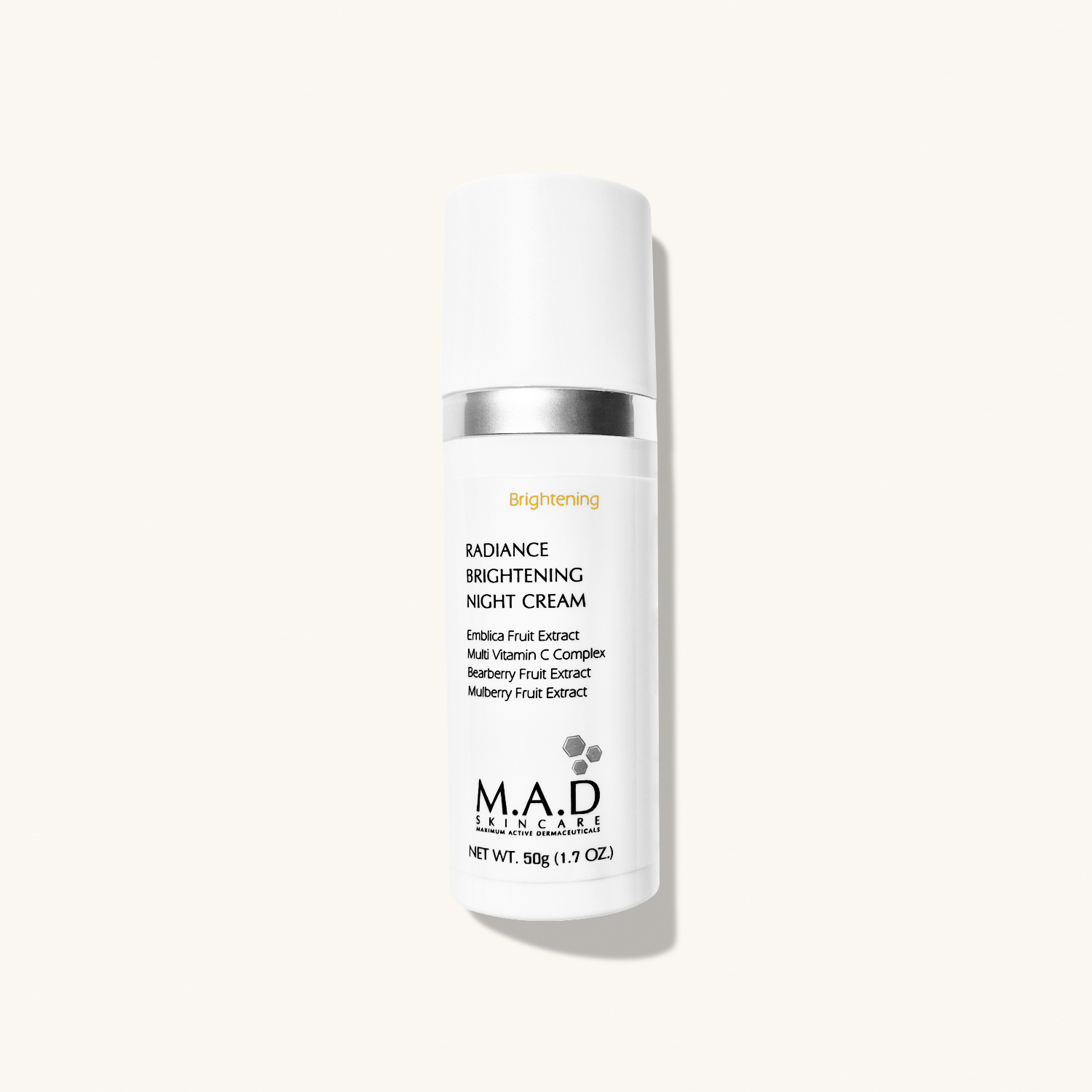 M.A.D SKINCARE Radiance Brightening Night Cream — Ночной восстанавливающий крем выравнивающий тон кожи