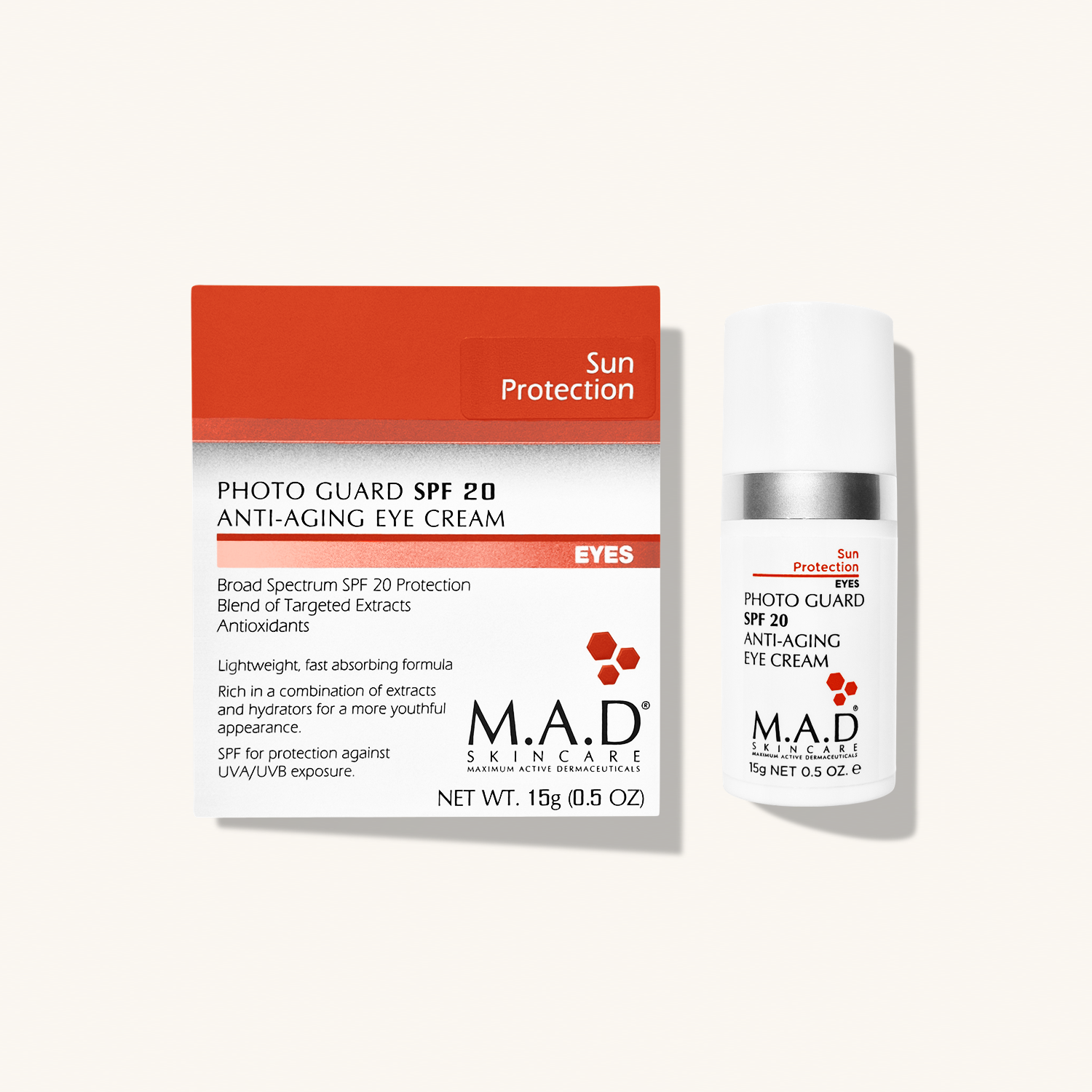 M.A.D SKINCARE Photo Guard SPF 20 Anti Aging Eye Cream — Антивозрастной крем для глаз с защитой SPF 20