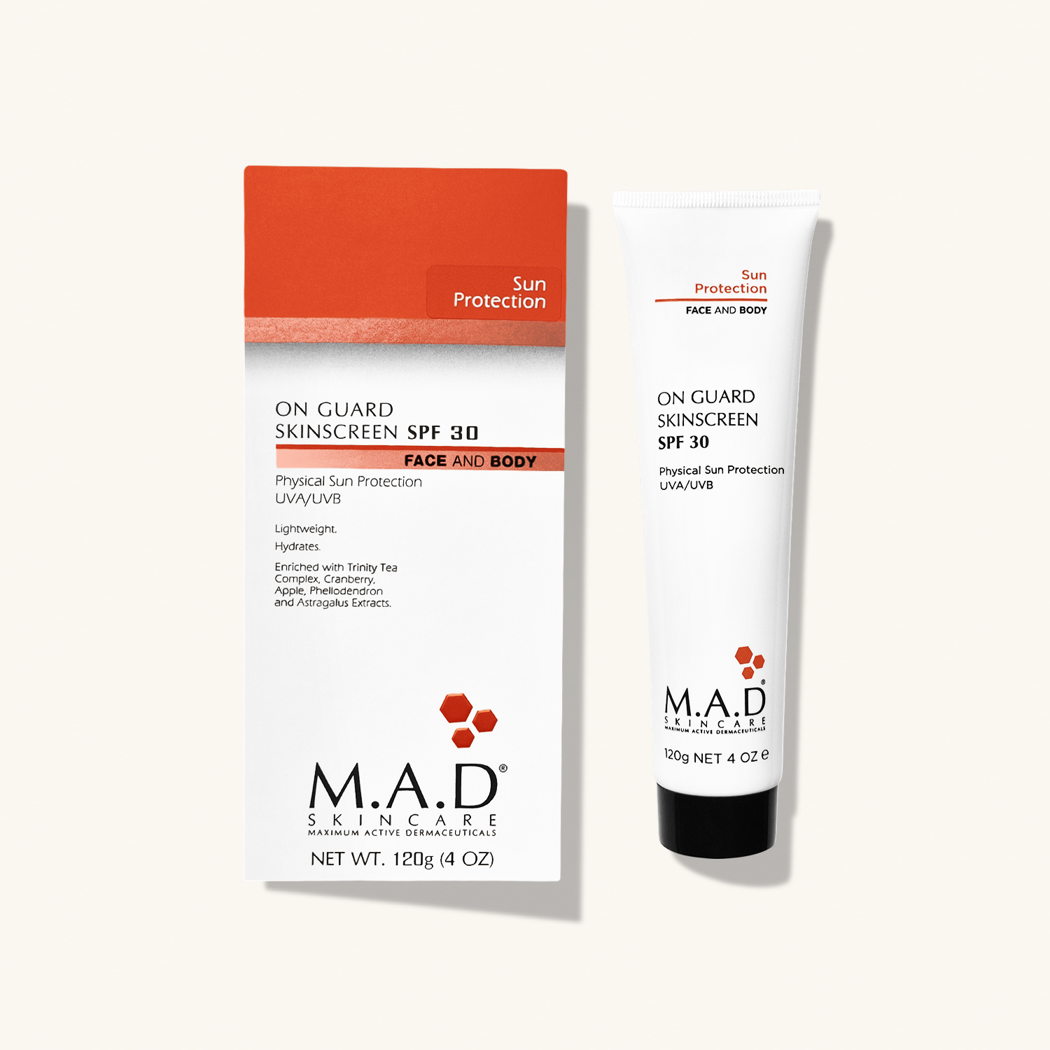M.A.D SKINCARE On Guard Skinscreen SPF 30 — Защитный крем для лица и тела SPF 30
