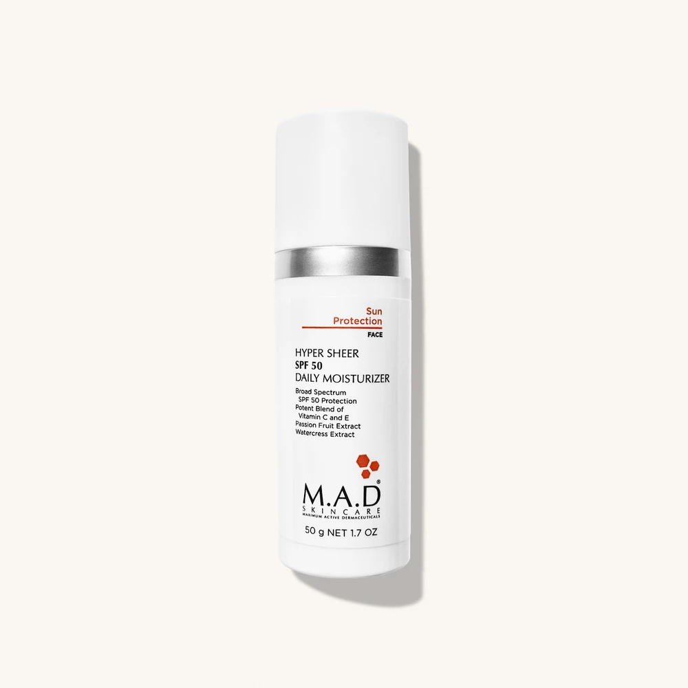 M.A.D SKINCARE - Hyper Sheer SPF 50 Daily Moisturizer