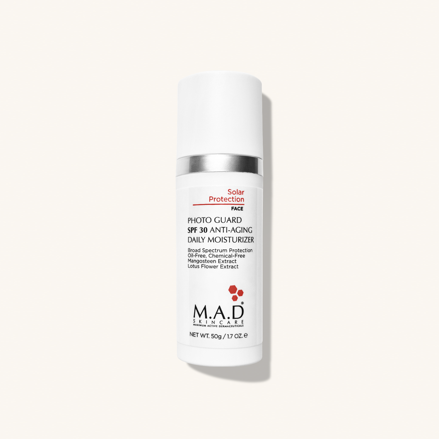 M.A.D SKINCARE Photo Guard SPF 30 Anti Aging Daily Moisturizer — Омолаживающий и увлажняющий крем-защита под макияж с защитой SPF 30