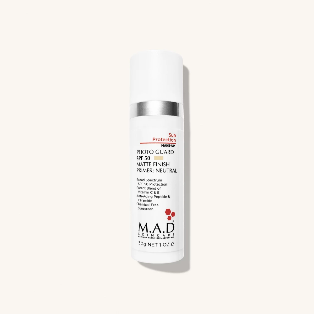 M.A.D SKINCARE - Photo Guard SPF 50 Matte Finish Primer - Neutral