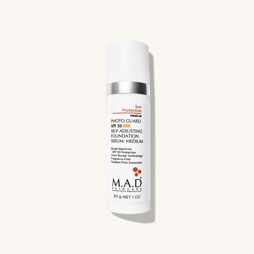 M.A.D SKINCARE - Photo Guard SPF 50 Self Adjusting Foundation Serum Medium