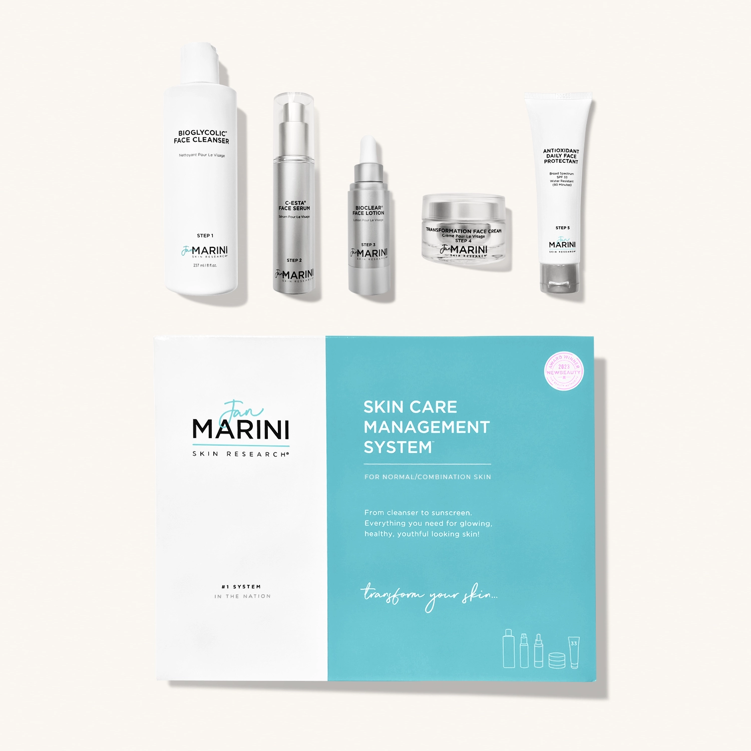 JAN MARINI Skin Care Management System (Normal - Combo) SPF 33 — Система ухода для нормальной и комбинированной кожи с SPF 33