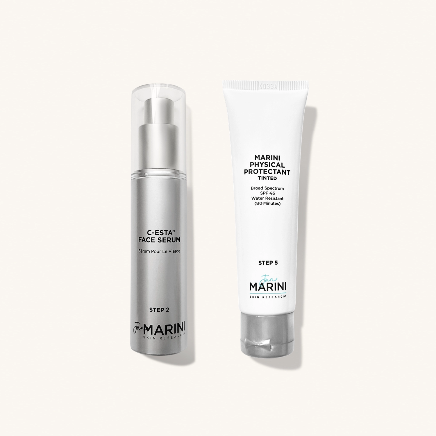 JAN MARINI Rejuvenate & Protect MPP (C - Esta Face Serum + Antioxidant Daily Face Protectant SPF 45) — Набор для ремоделирования кожи с SPF 45