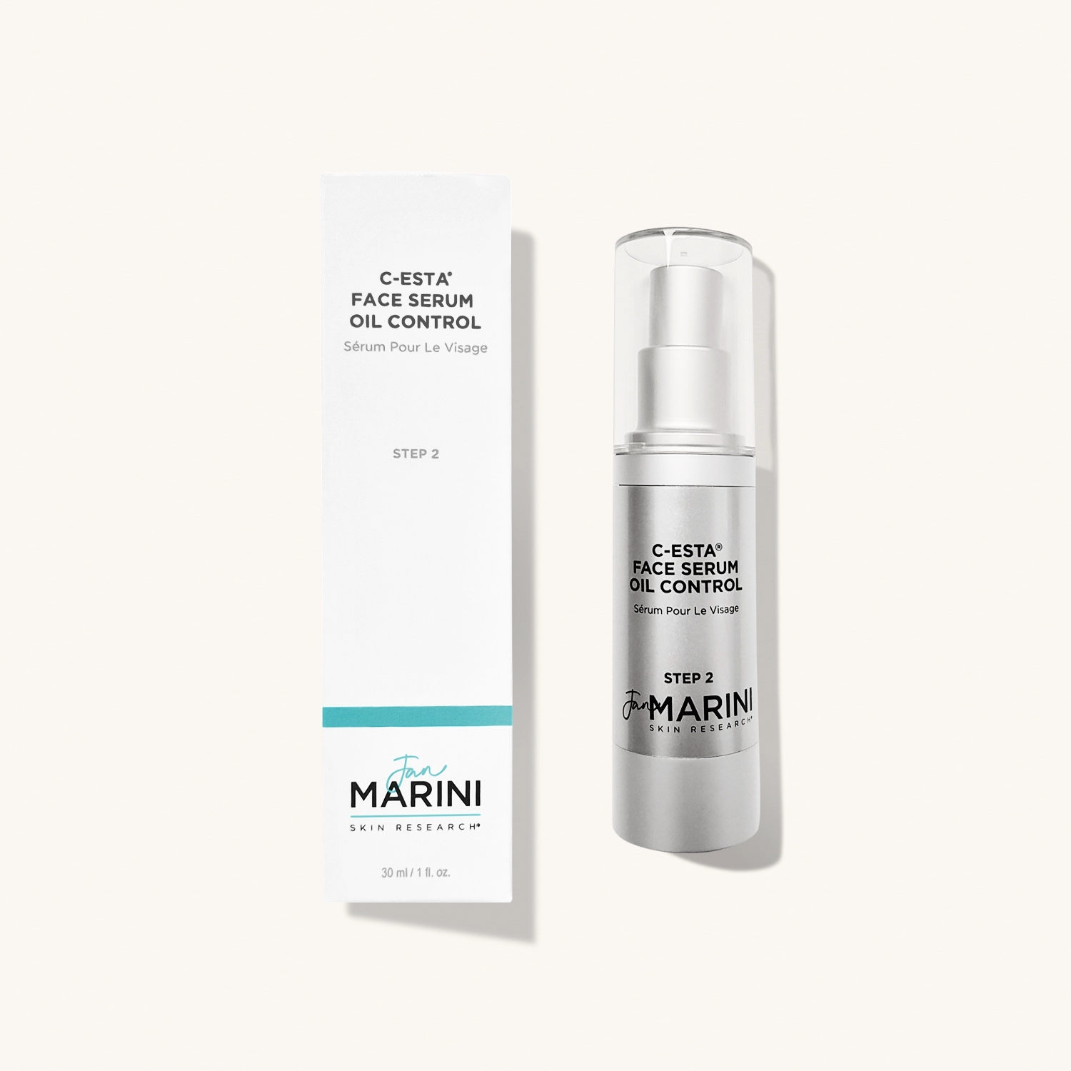 JAN MARINI C - Esta Face Serum Oil Control — Ремоделирующая сыворотка с витамином С и DMAE с матирующим эффектом для жирной и комбинированной кожи