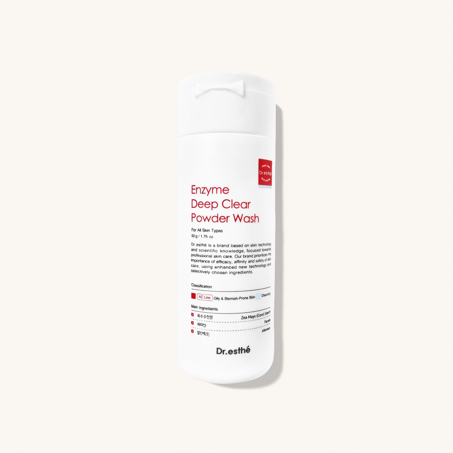 DR. ESTHE Enzyme Deep Clear Powder Wash — Энзимная пудра для глубокого очищения