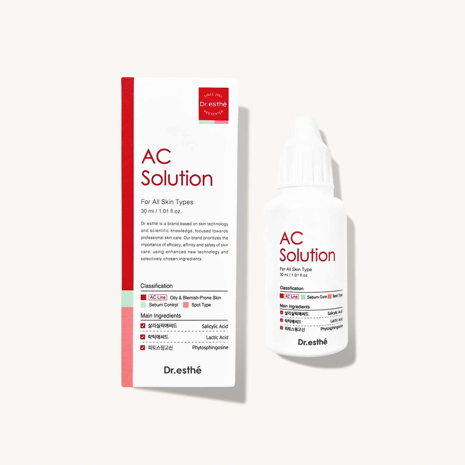 DR. ESTHE AC Solution — Раствор точечного нанесения для проблемной кожи