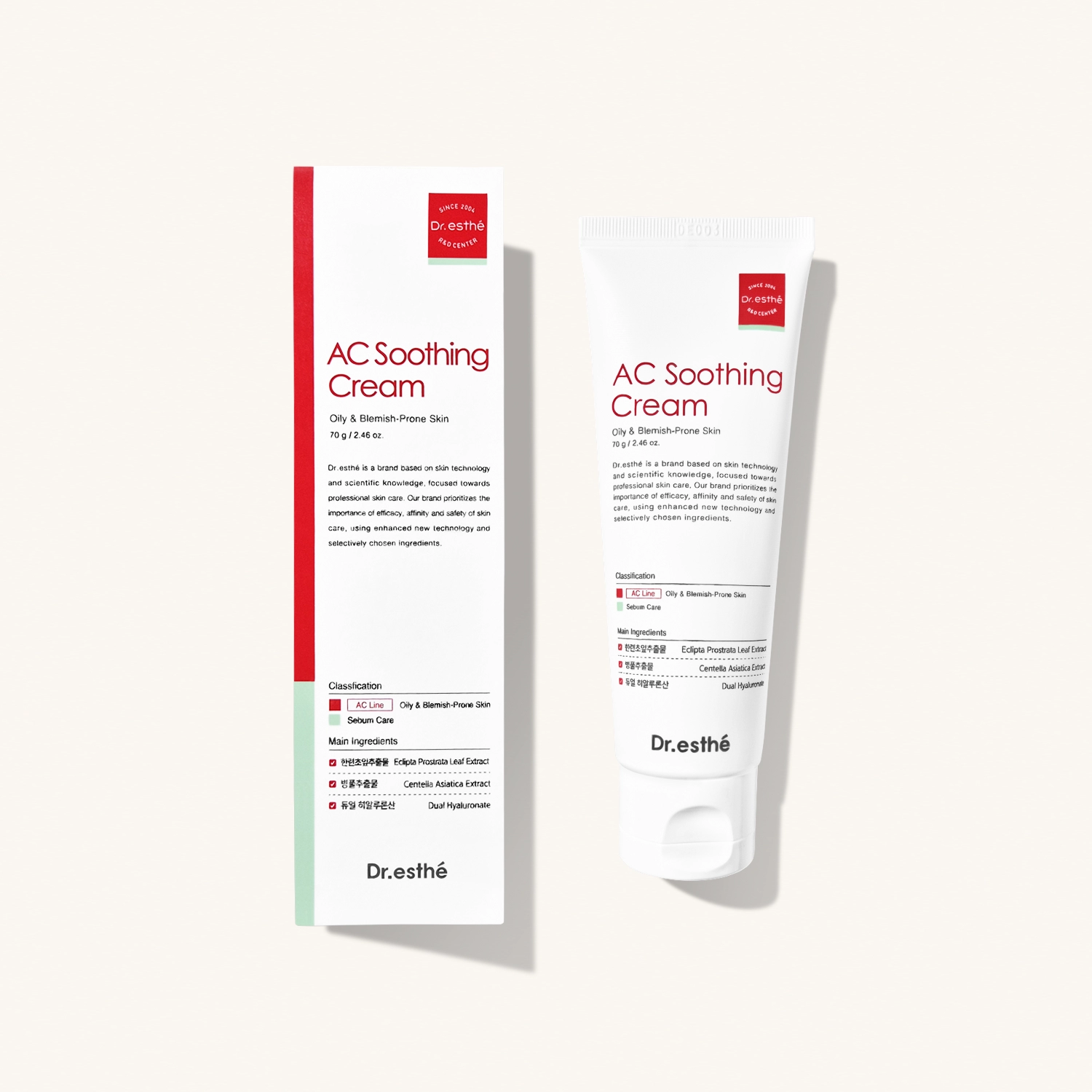 DR. ESTHE AC Soothing Cream — Успокаивающий крем для жирной и проблемной кожи