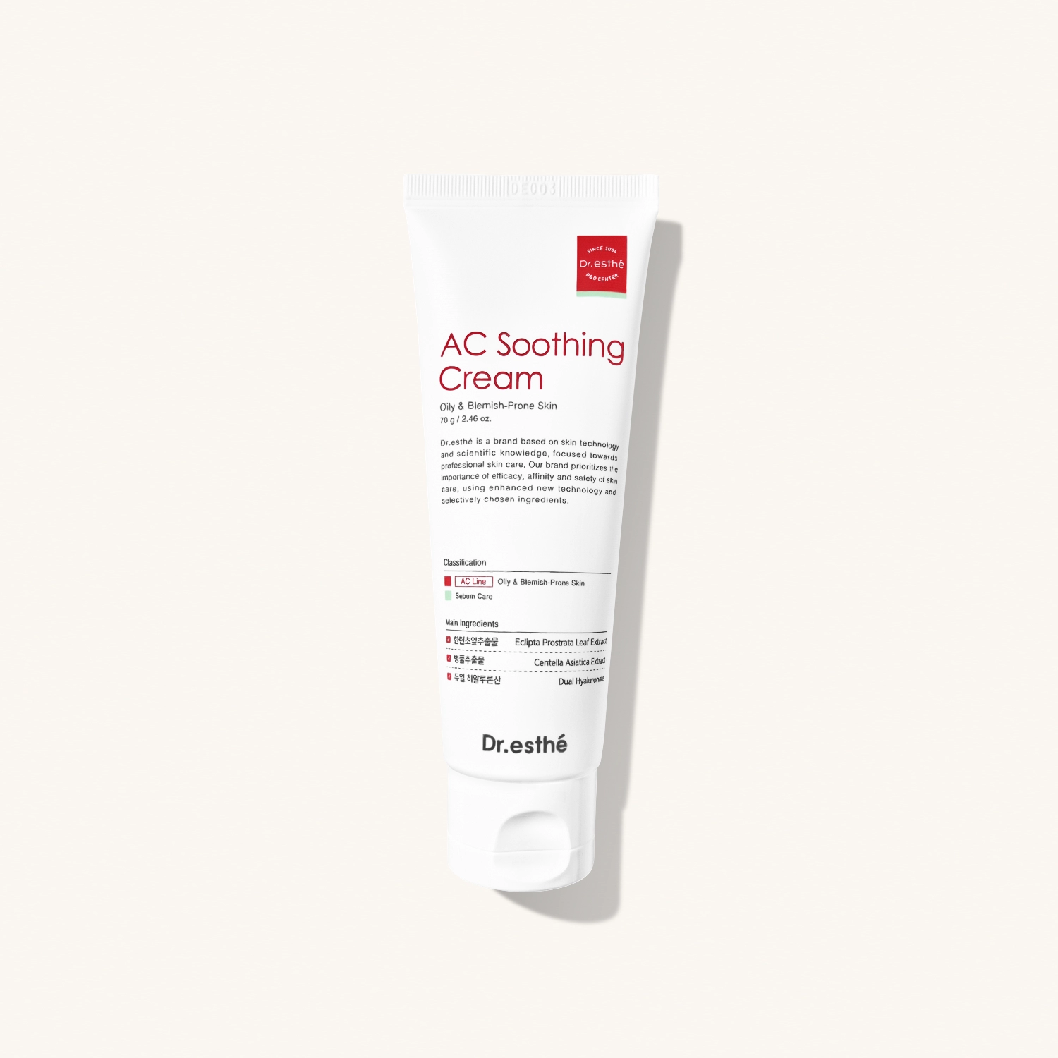 DR. ESTHE AC Soothing Cream — Успокаивающий крем для жирной и проблемной кожи