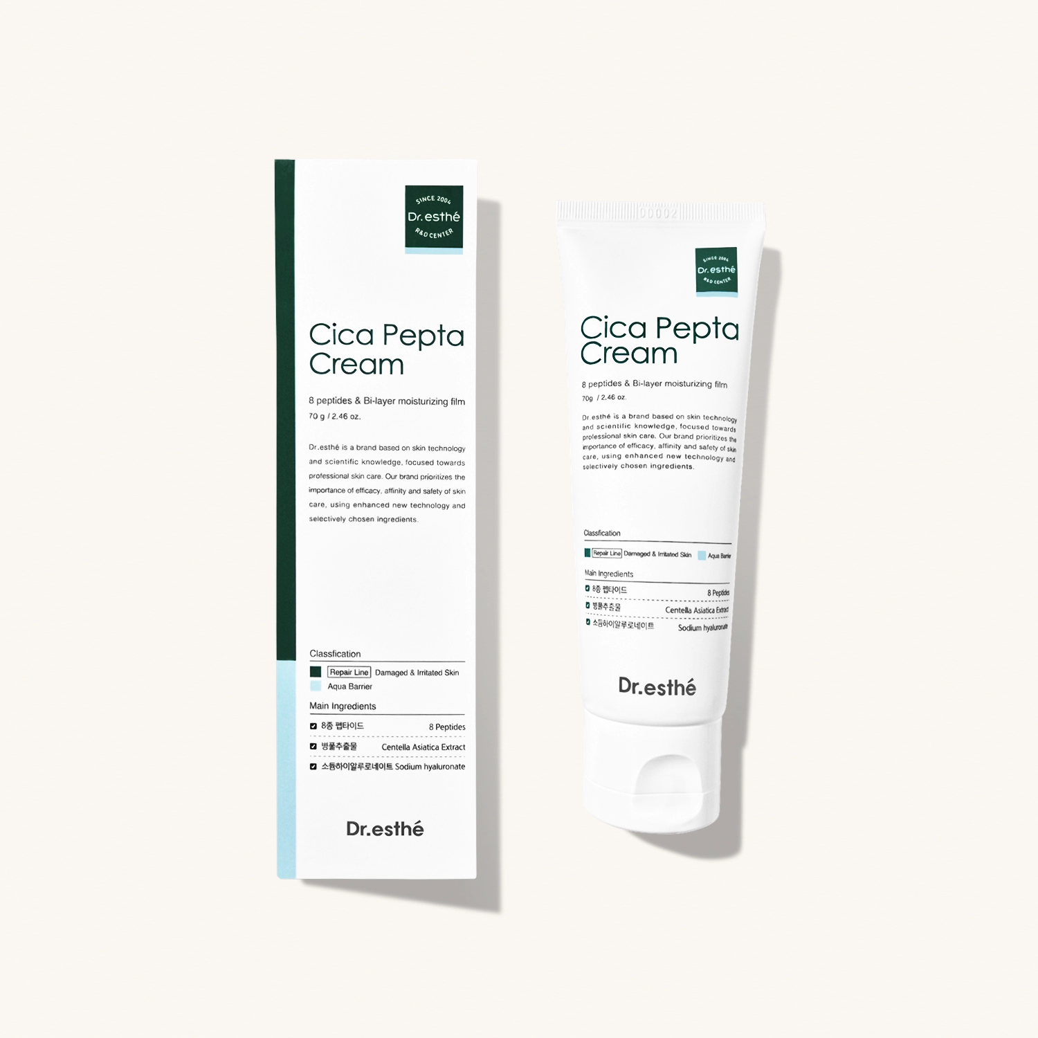 DR. ESTHE Cica Pepta Cream — Восстанавливающий пептидный крем