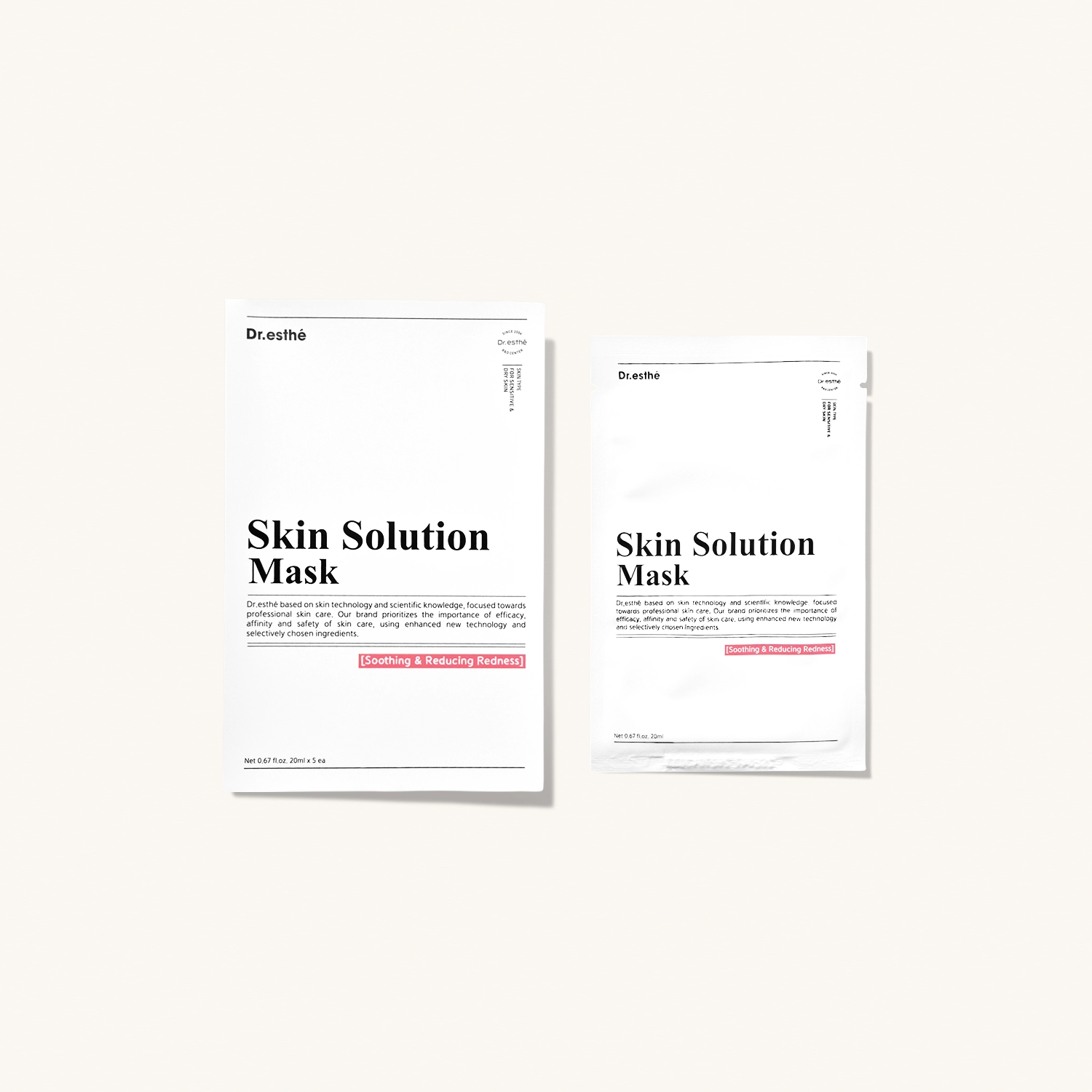 DR. ESTHE Skin Solution Mask — Маска успокаивающая и снимающая покраснения
