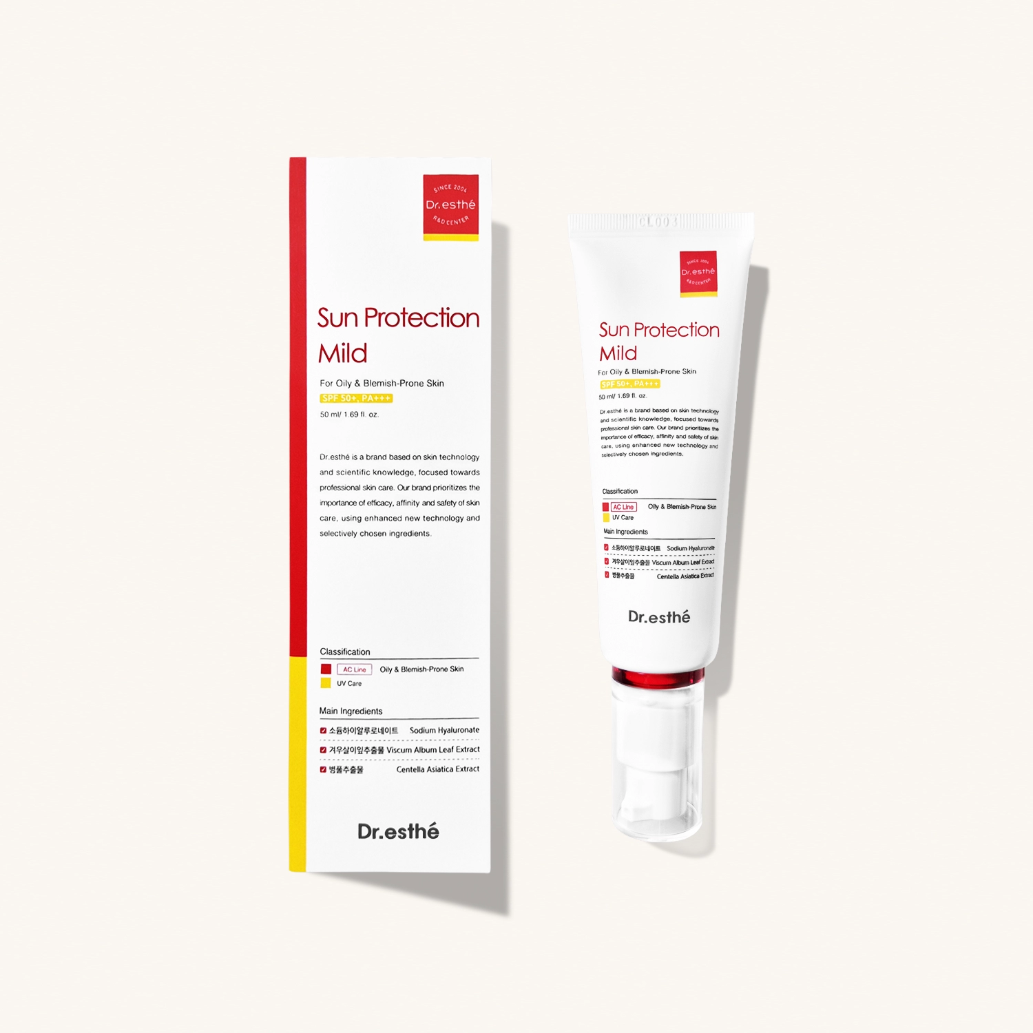 DR. ESTHE Sun Protection Mild — Солнцезащитное средство для жирной и проблемной кожи