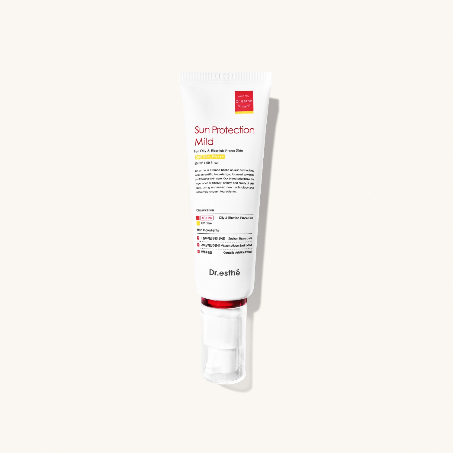 DR. ESTHE Sun Protection Mild — Солнцезащитное средство для жирной и проблемной кожи