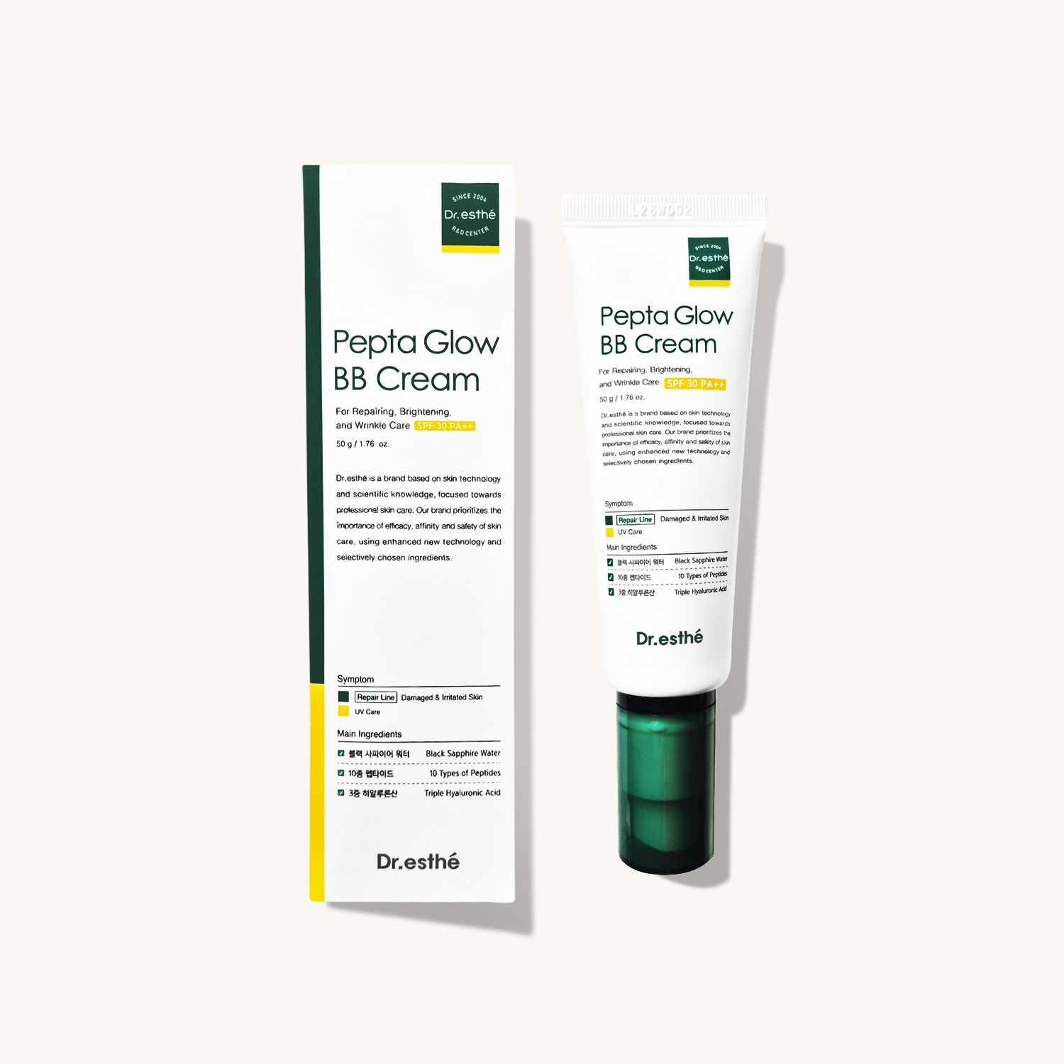 DR. ESTHE Pepta Glow BB Cream — Солнцезащитный ВВ крем с пептидами